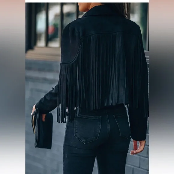 VICI Walford Cropped Fringe Jacket - Picture 5 of 8